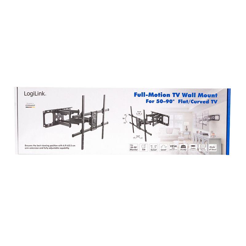 Suporte de Parede TV LOGILINK BP0151 (50-90" - VESA 800x600 - Preto), miniatura 8