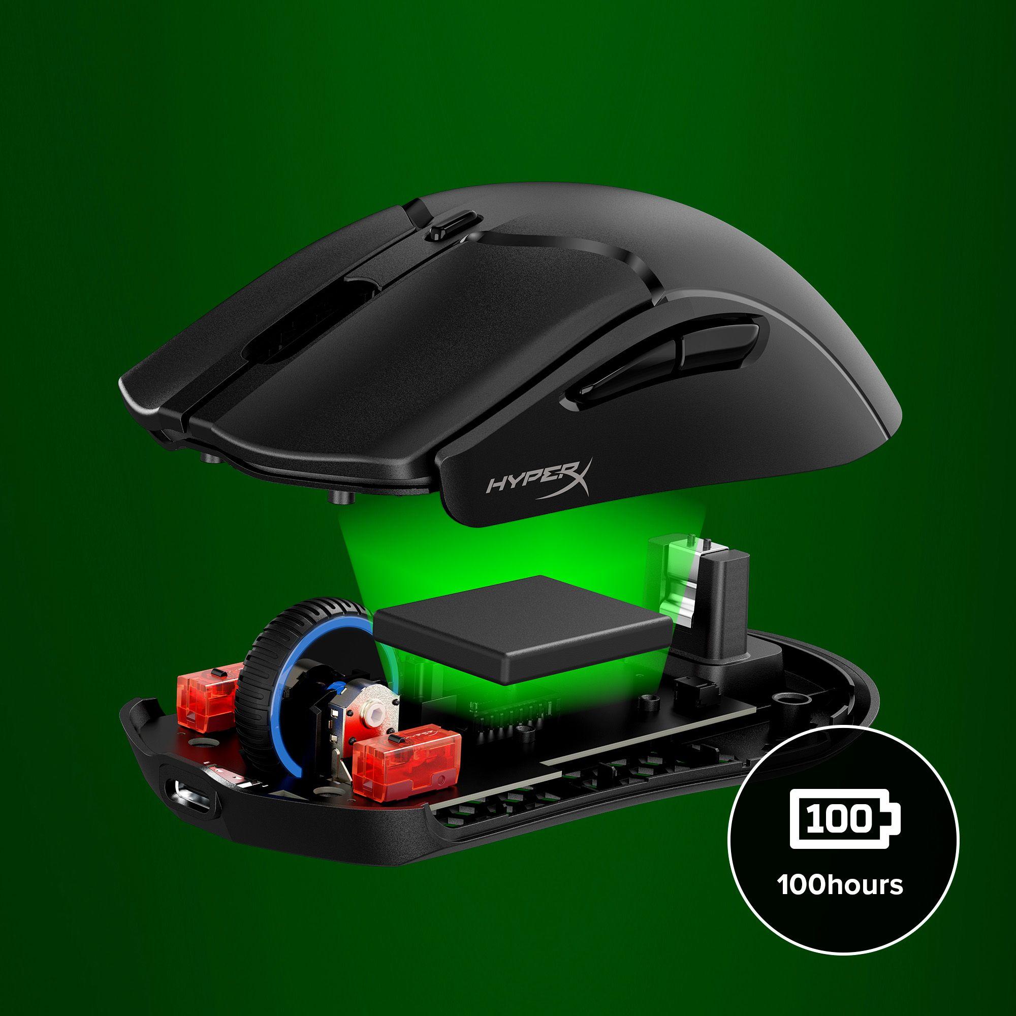 Rato HYPERX Pulsefire Haste 2 Mini Wireless (Ambidestro - 26000 DPI - Ótico - Preto) — miniatura 3