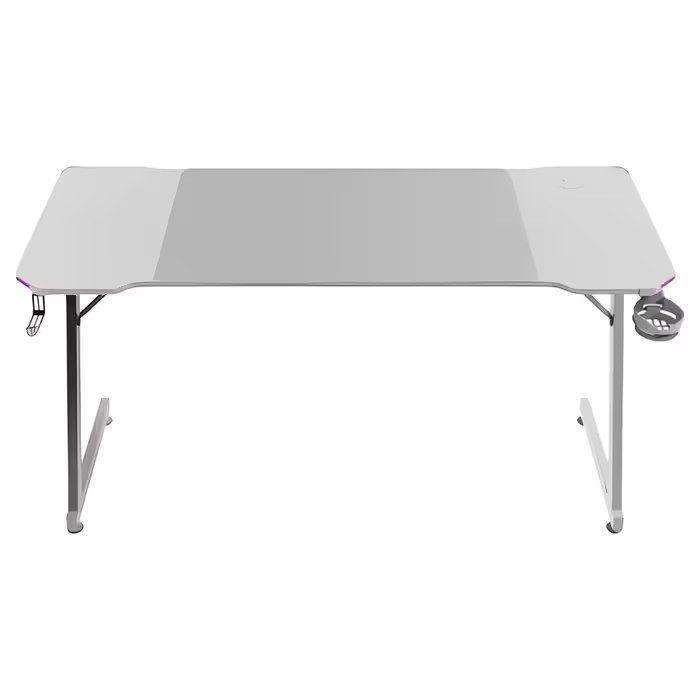 Secretária Gaming MARS GAMING MGDX140RGBW (1400 x 600 mm - 100 kg - Forma retangular - Branco), miniatura 2