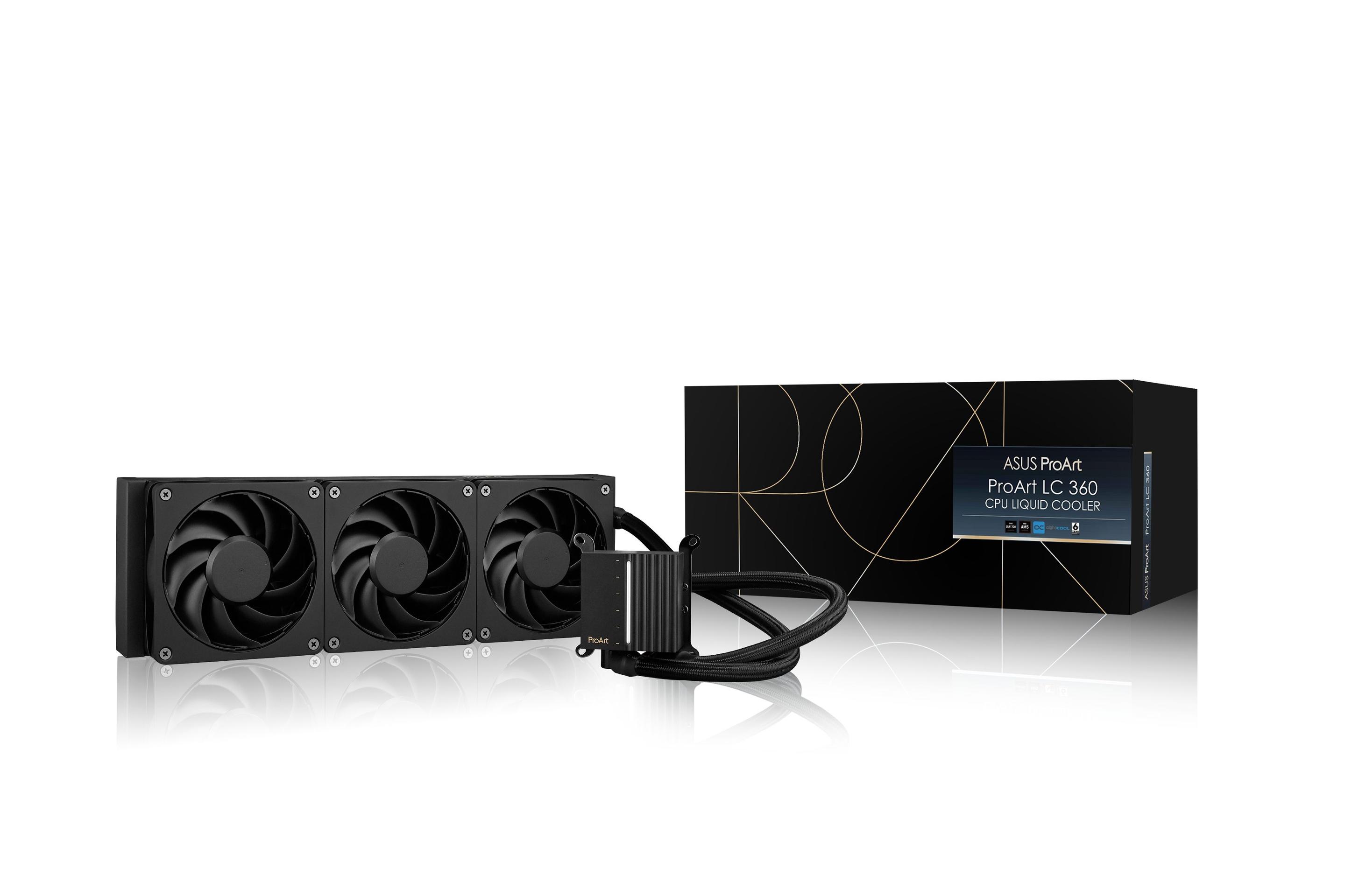 Sistema de Refrigeração Líquida All-in-One ASUS ProArt LC 360 (120 mm - 3 ventoinhas - 2200 RPM - Preto), miniatura 6