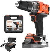 Berbequim com Percussão BLACK+DECKER BCD383D1XK-QW (Laranja)