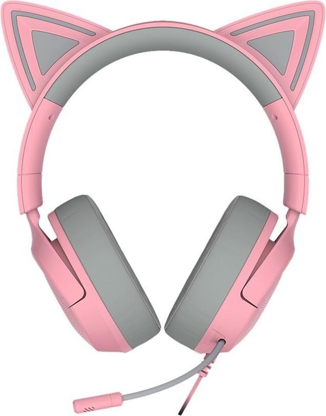 Auscultadores RAZER Kraken Kitty V3 X (Binaural - Com fios - Circum-aural - Rosa)