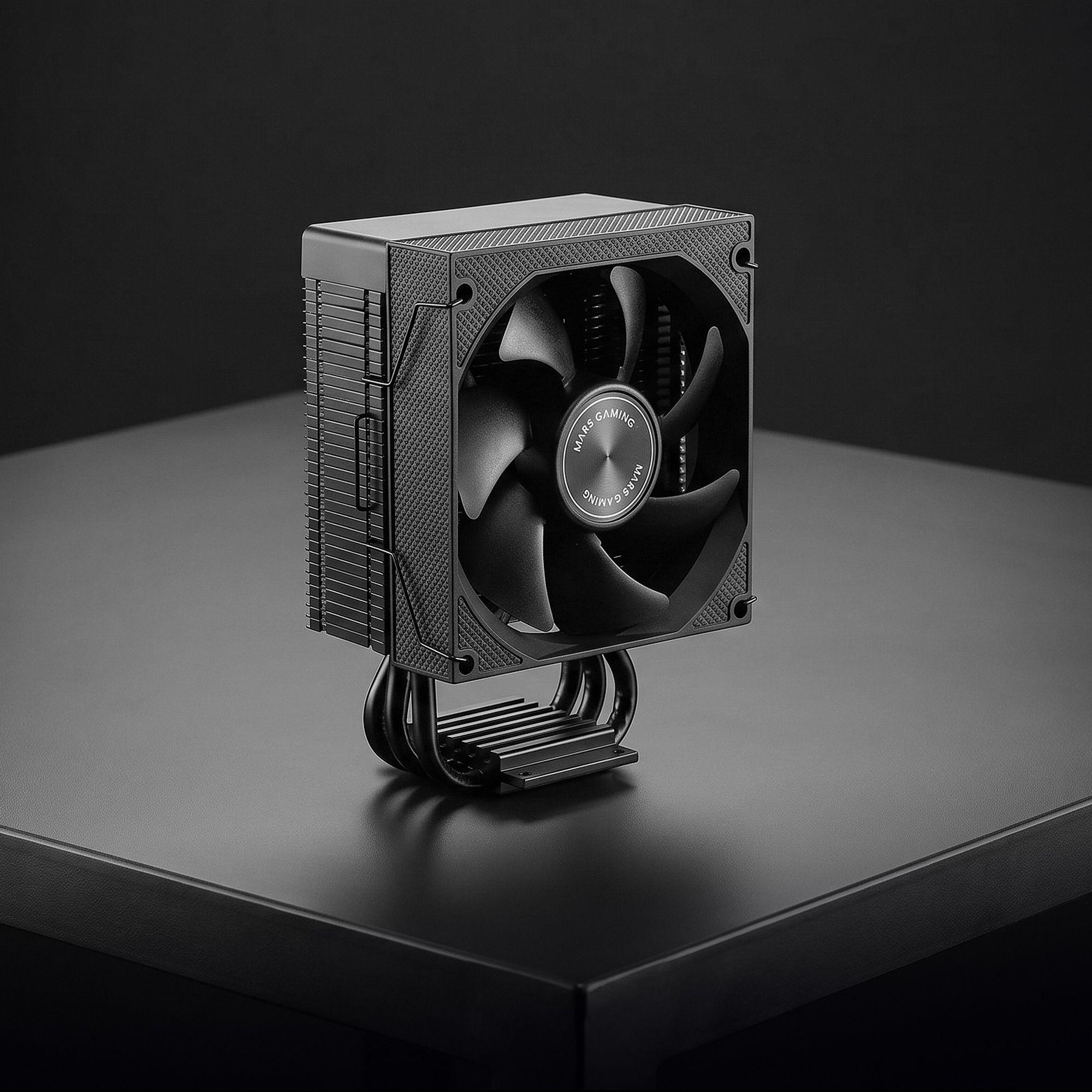 Dissipador CPU MARS GAMING MCPU-XPRO (Tripla torre - 90 mm - Altura 13,6 cm - Preto) — miniatura 2