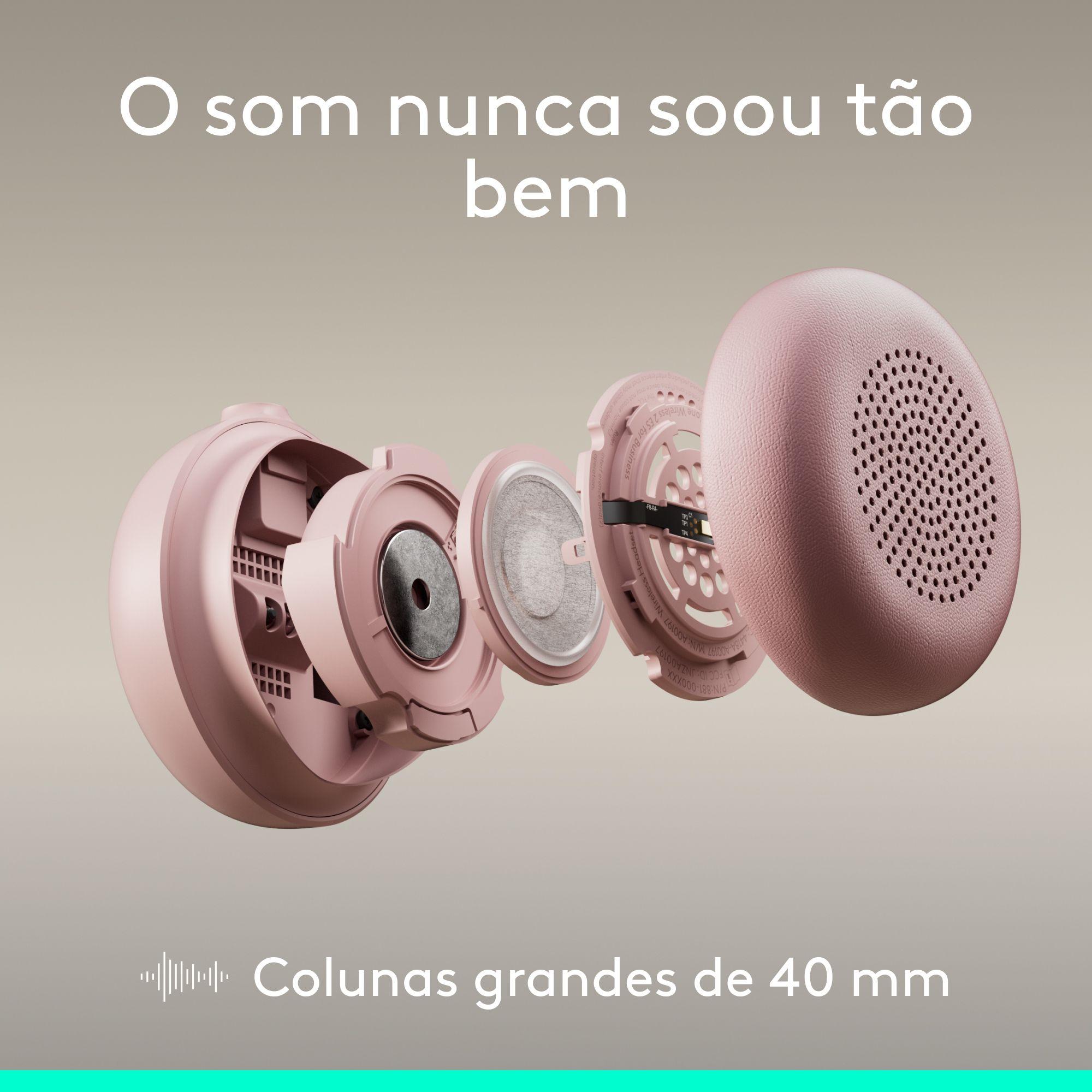 Headset LOGITECH Zone Wired 2 (Binaural - Com fios - Supra-aural - Rosa), miniatura 5