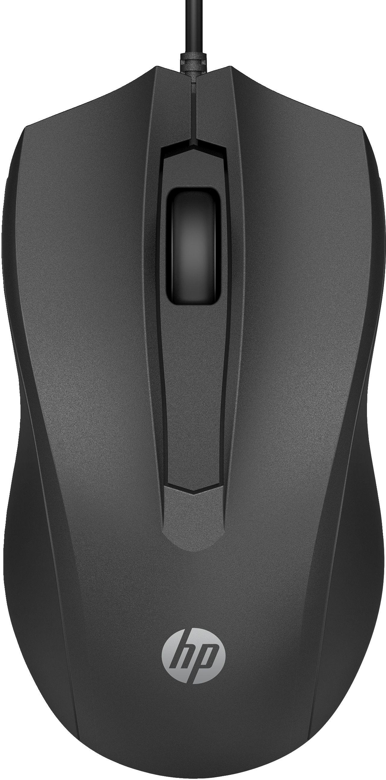 Rato HP 105 (Ambidestro - 1600 DPI - Ótico - Preto)