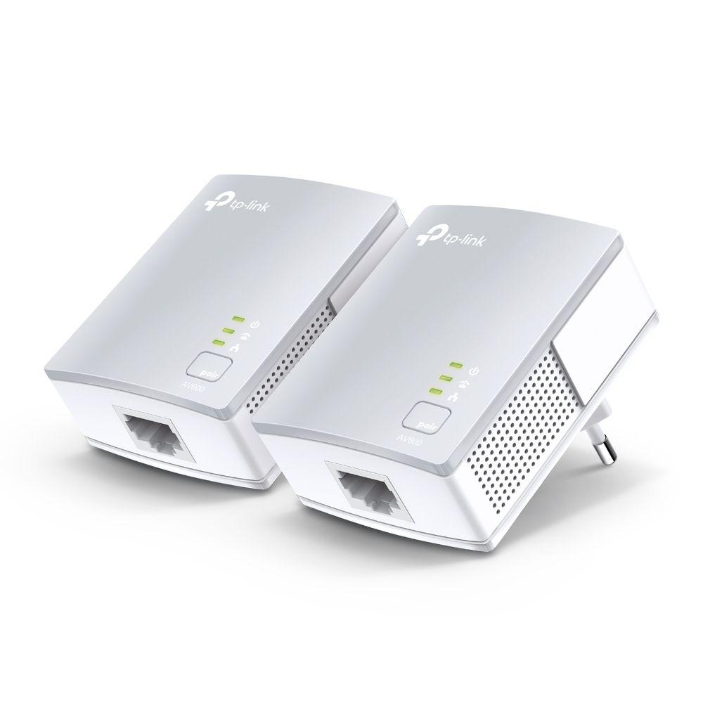 Kit Inicial de Adaptadores Powerline TP-LINK TL-PA411KIT (Fast Ethernet - 2 unidades - 500 Mbit/s - Branco)