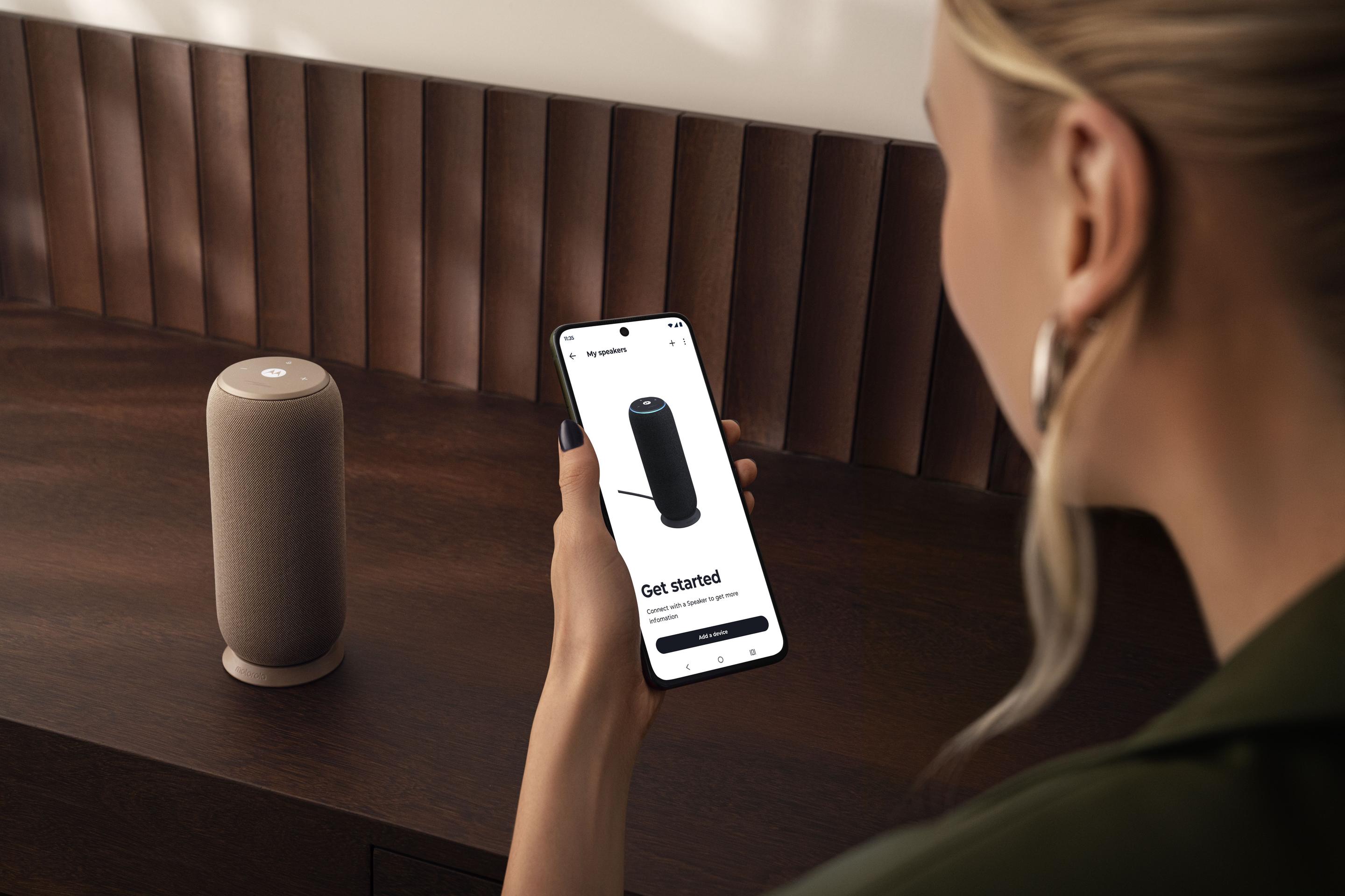 Coluna Portátil MOTOROLA moto sound flow (Sem fios - 30 W - Cinzento-acastanhado), miniatura 2