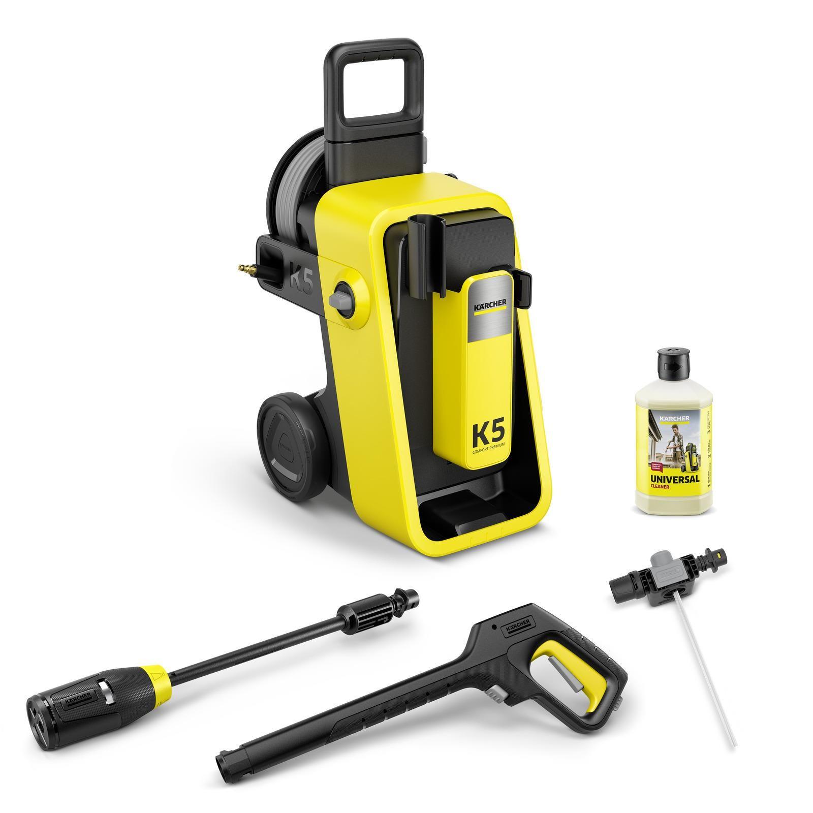 Lavadora de Alta Pressão KARCHER K5 Comfort Premium (Altura 66,8 cm - Amarelo)