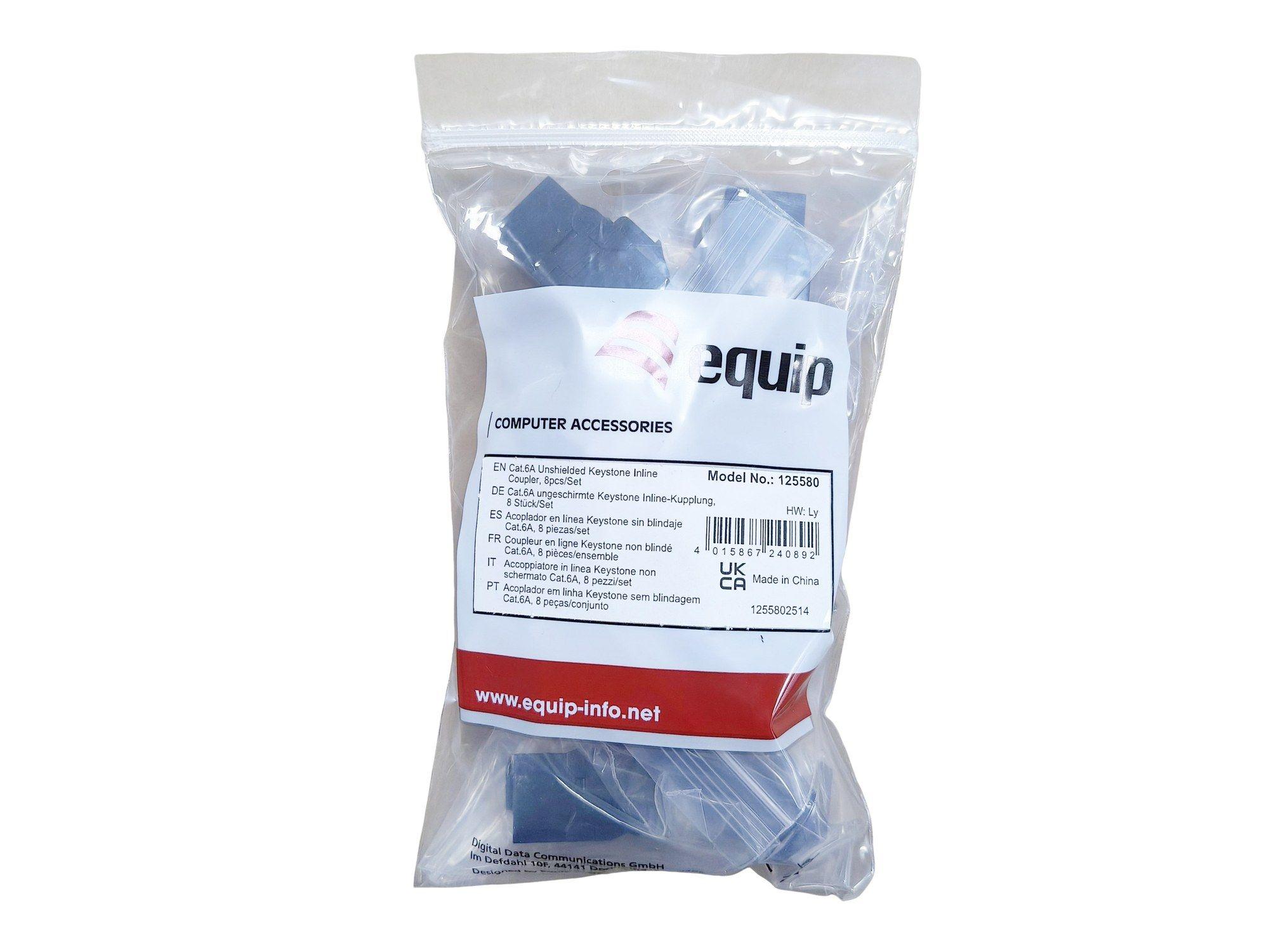 Acoplador Keystone RJ45 EQUIP 125580 (RJ-45 - Preto), miniatura 7