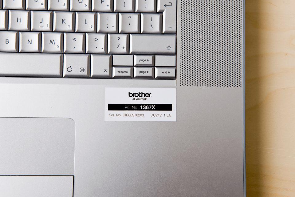 Fita de Impressão BROTHER TZe-251CIV (Branco/Preto), miniatura 4