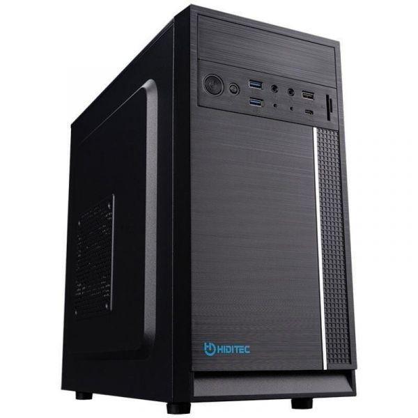 Caixa PC HIDITEC Q5 Pro (Micro-ATX e Mini-ITX - ATX integrada - 500 W - Preto)