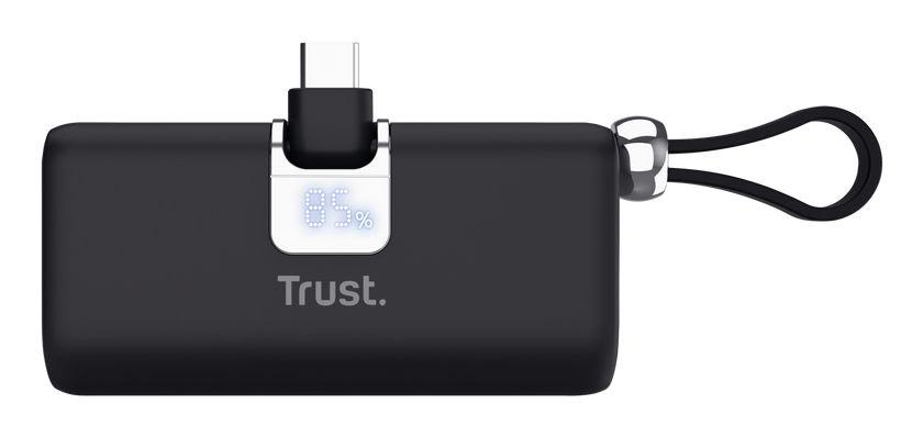 Powerbank TRUST Pacto 26104 (5000 mAh - Até 18 W - USB Type-C - Preto), miniatura 5