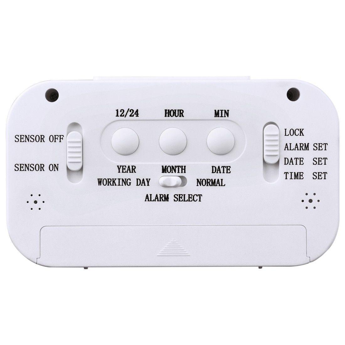 Relógio Despertador Digital HAMA RC-660 (Branco), miniatura 2