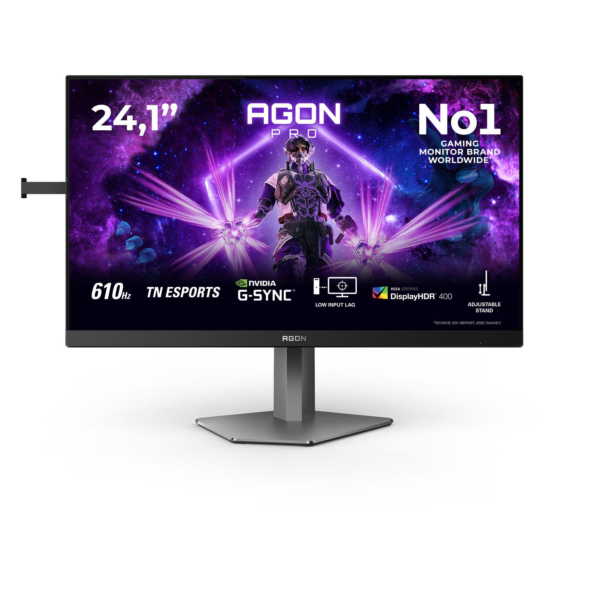 Monitor AOC AGON PRO AG246FK6 (24,1" - Fast TN - 610 Hz - Preto/Cinzento)