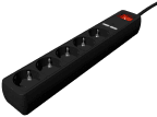 Bloco de Tomadas com USB GEMBIRD SPG5-U2-5-02 (5x Schuko - Preto)