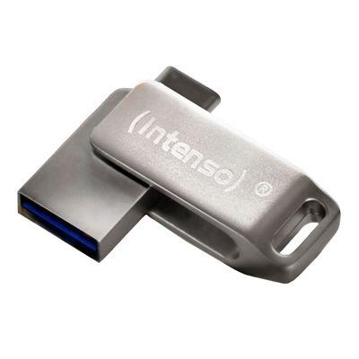 Pen USB INTENSO cMobile 3536490 (Rotação - USB Type-A / USB Type-C - USB 3.2 Gen 1 - Prateado)