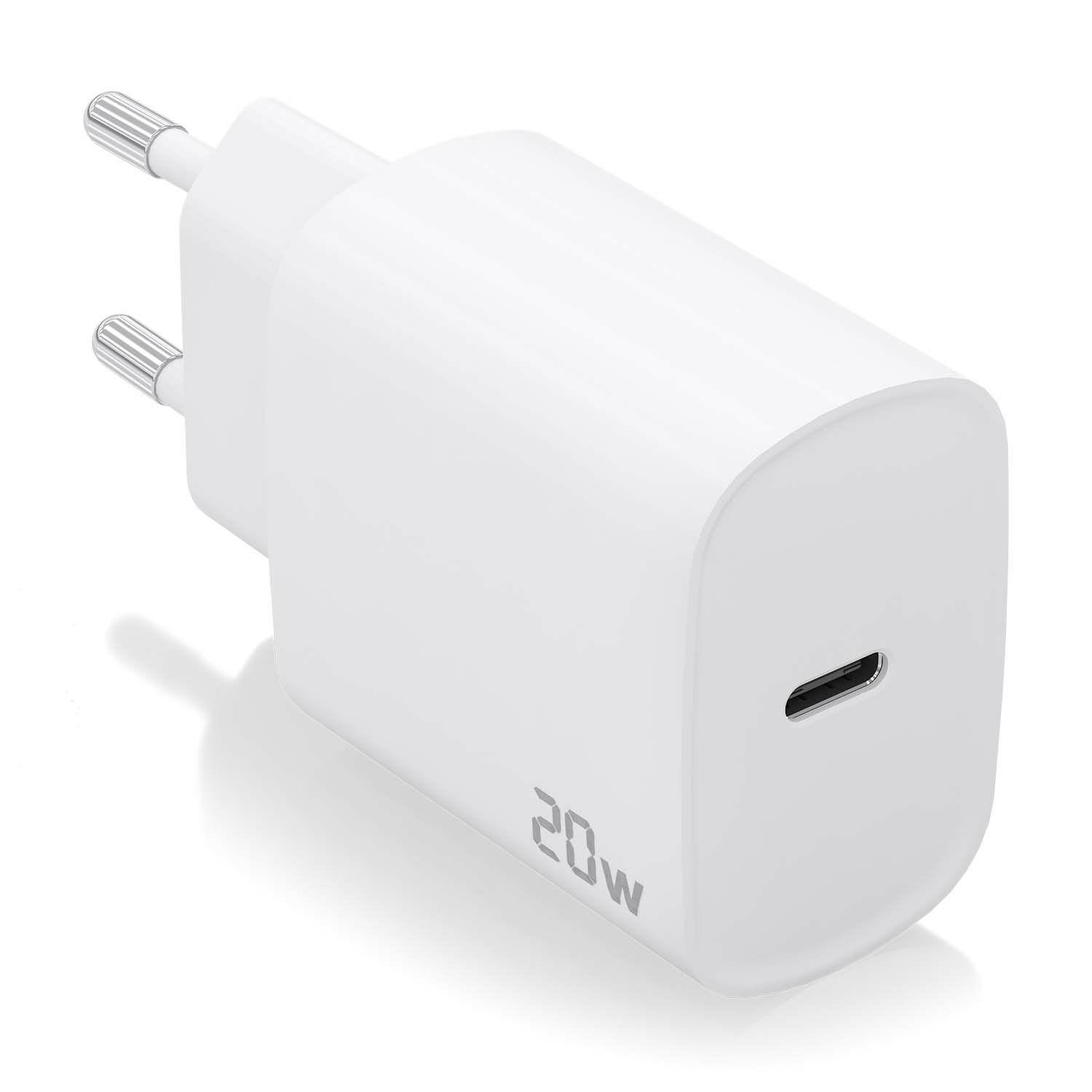 Carregador USB-C AISENS A110-0752 (20 W - Branco)