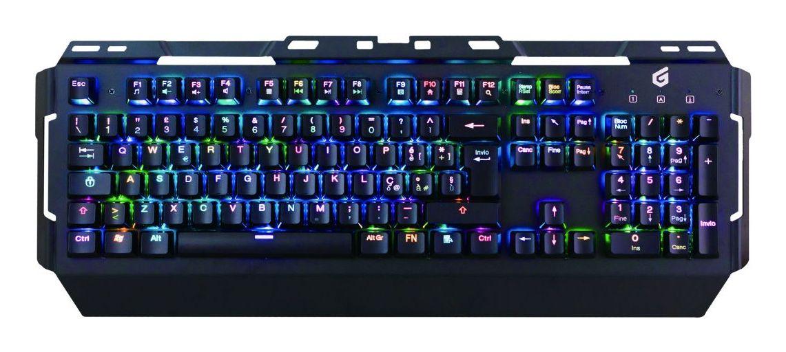 Teclado CONCEPTRONIC KRONIC01IT (Italiano - Mecânicos azuis - Tamanho completo - Preto) — miniatura 4
