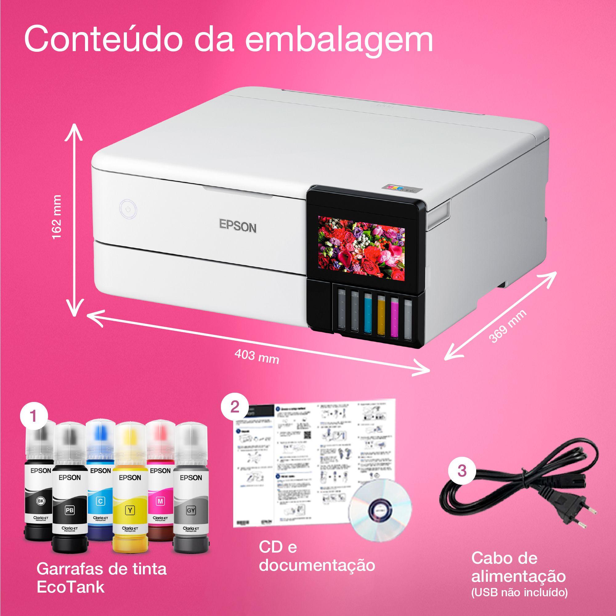 Impressora Multifunções EPSON EcoTank ET-8500 (A4 - Impressão a cores - Com Fios - Branco), miniatura 13