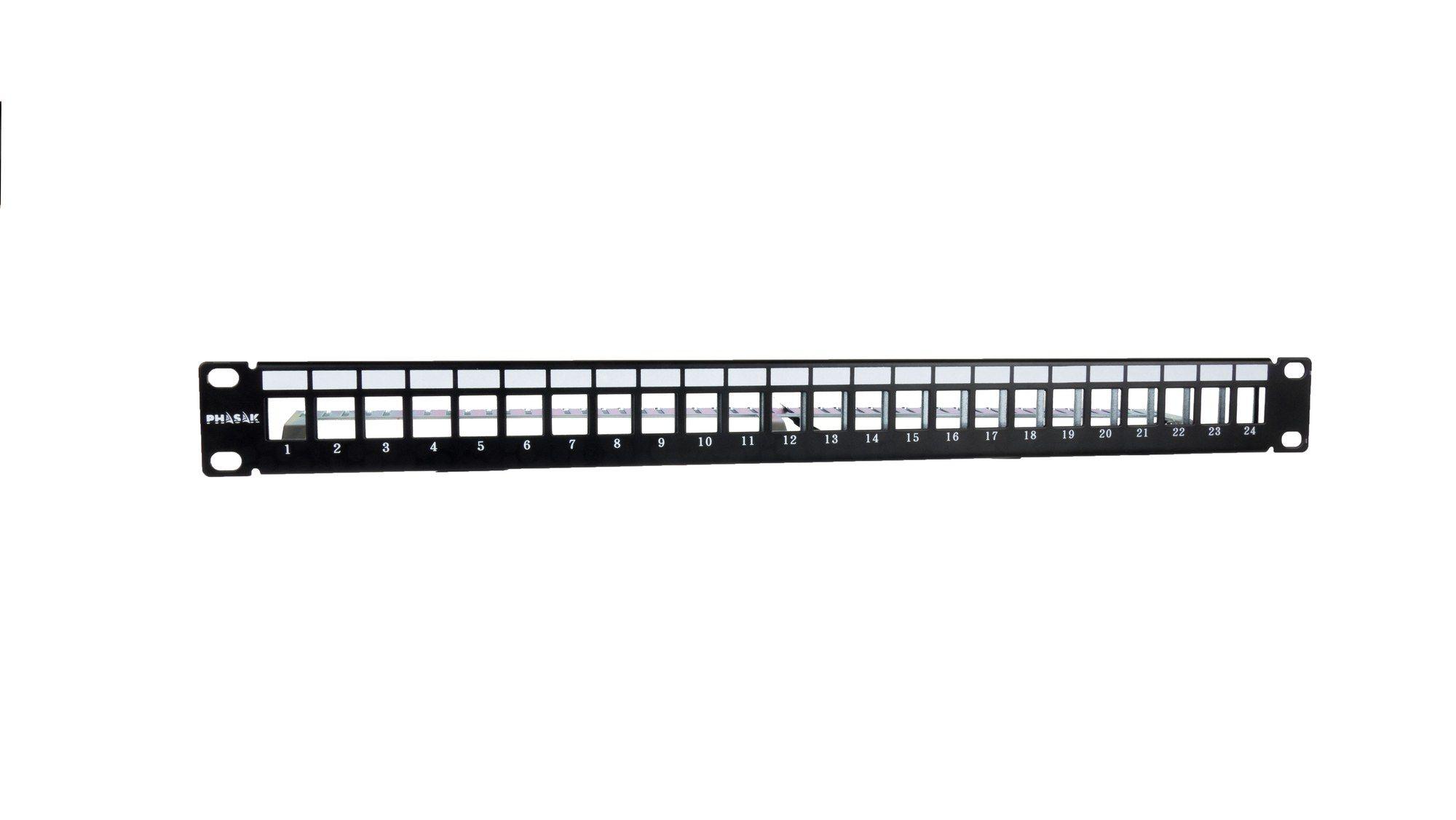 Painel Frontal de Bastidor PHASAK PA 3524 (Em rack - Preto)