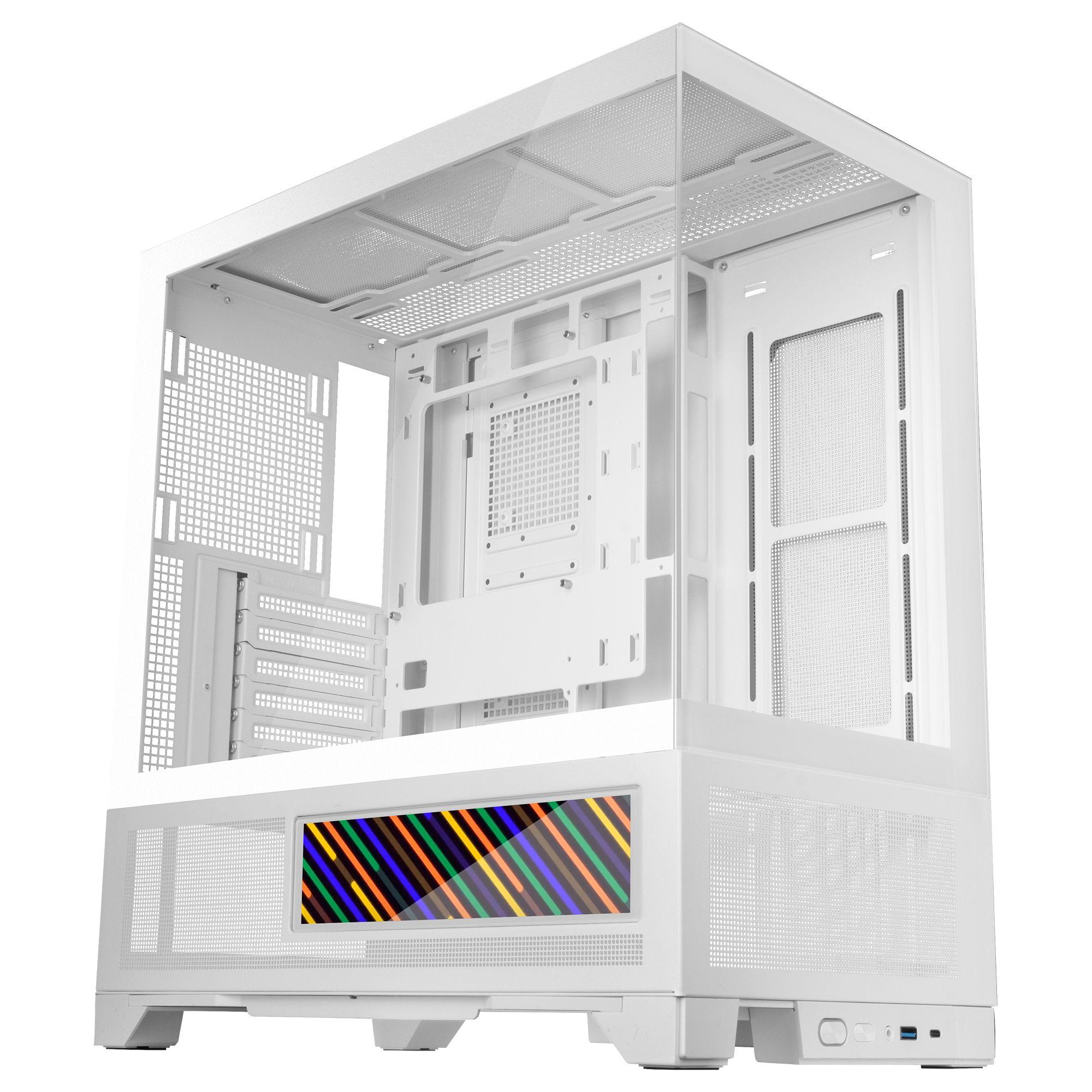 Caixa PC MARS GAMING MC-LCDX (ATX - Ecrã IPS 9,16" - Branco) — miniatura 5