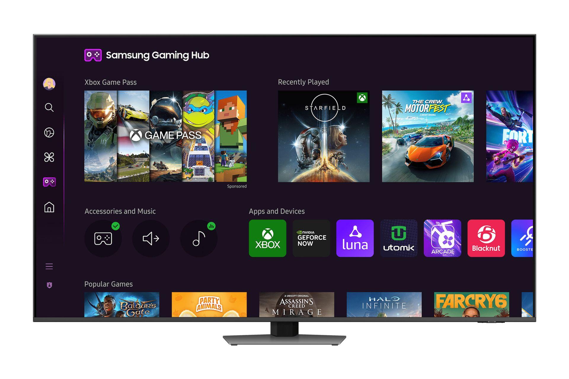 Televisão SAMSUNG TV TQ65QN86D (65" - 4K Ultra HD - Neo QLED - 100Hz - Carbono, Prateado) — miniatura 2
