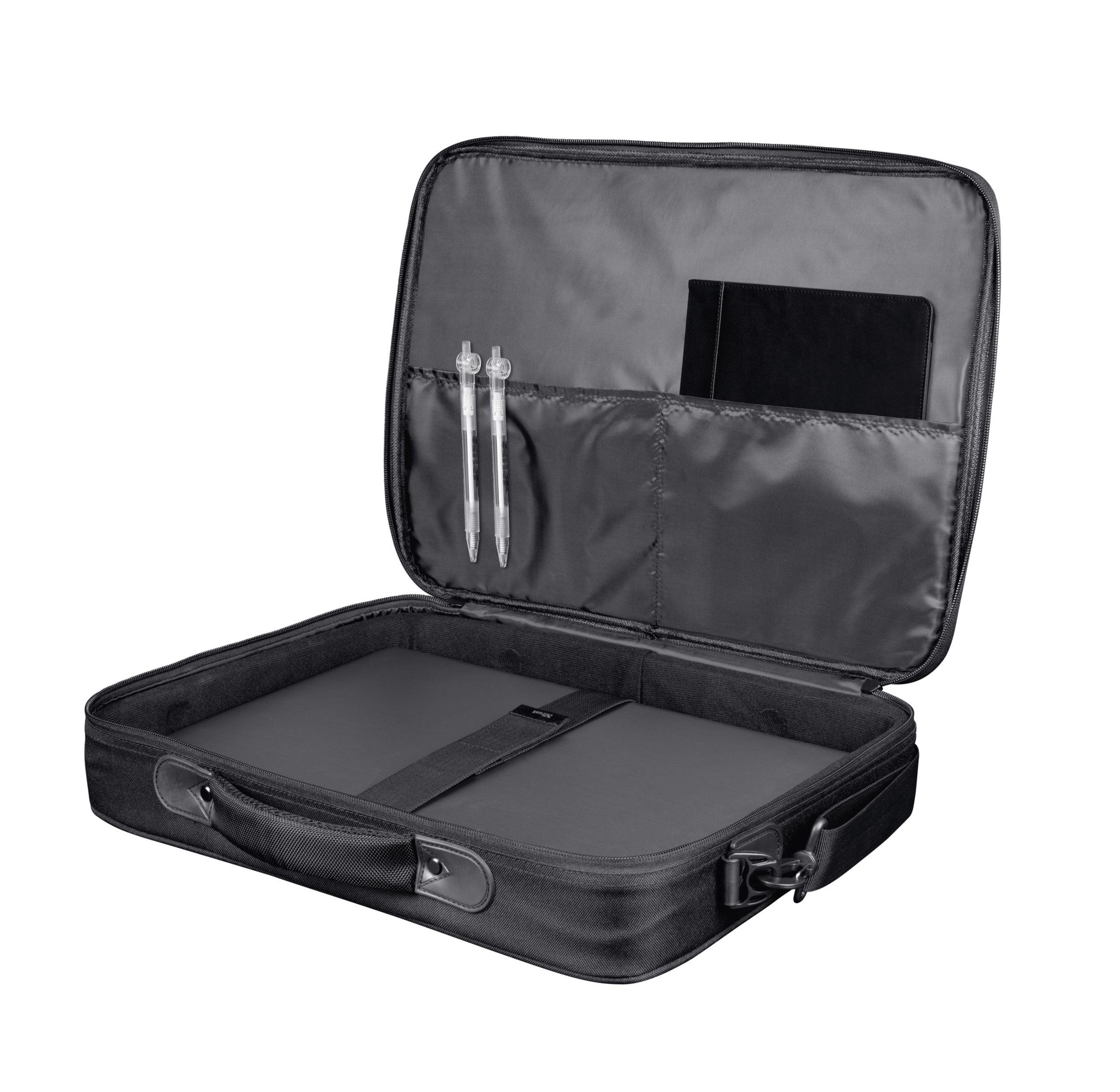 Mala para Portátil TRUST Atlanta (16" - Poliéster - 40,6 cm - Preto) — miniatura 4