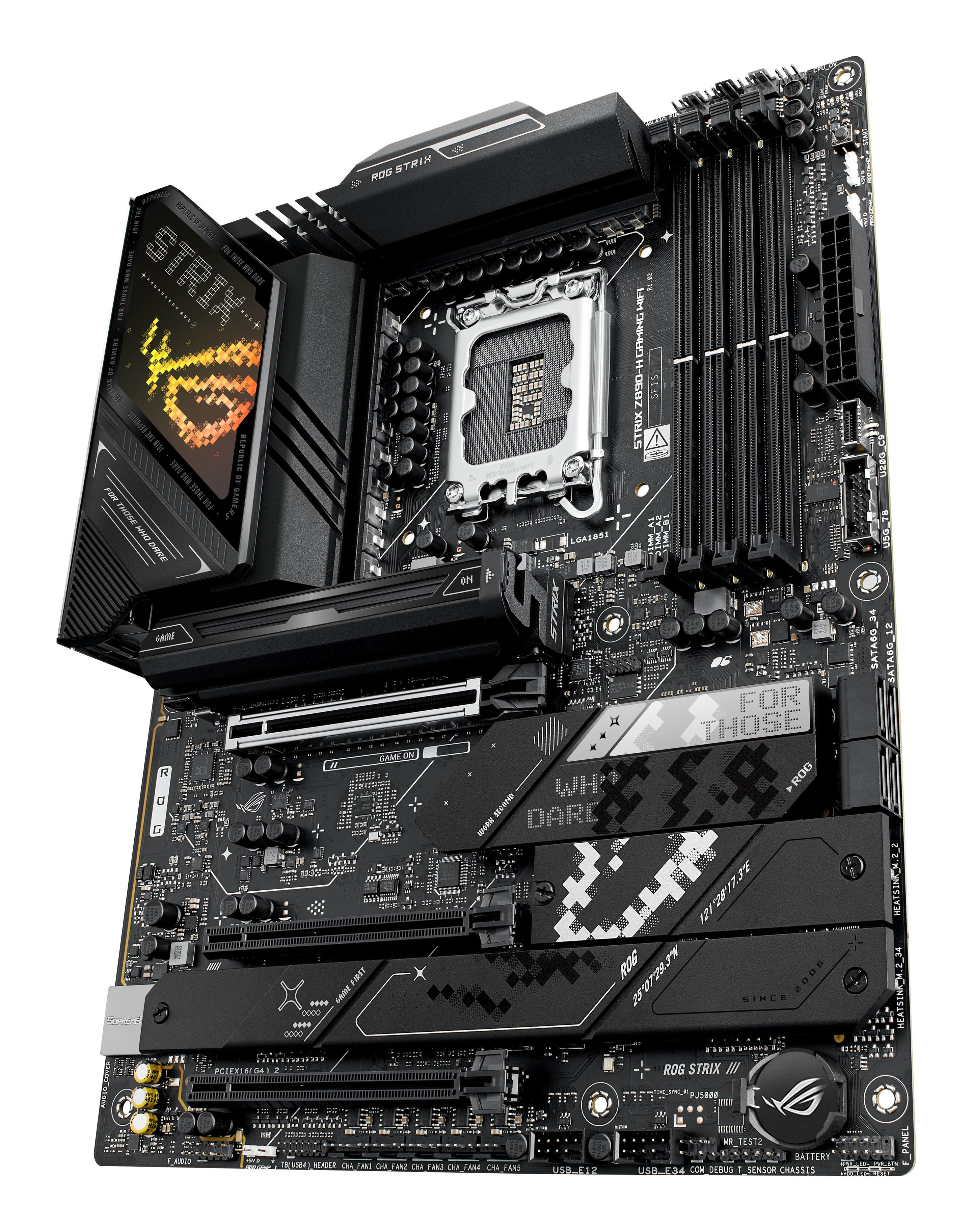 Motherboard ASUS ROG STRIX Z890-H GAMING WIFI (LGA 1851 (Socket V1) - Intel Core Ultra - ATX - Preto), miniatura 4