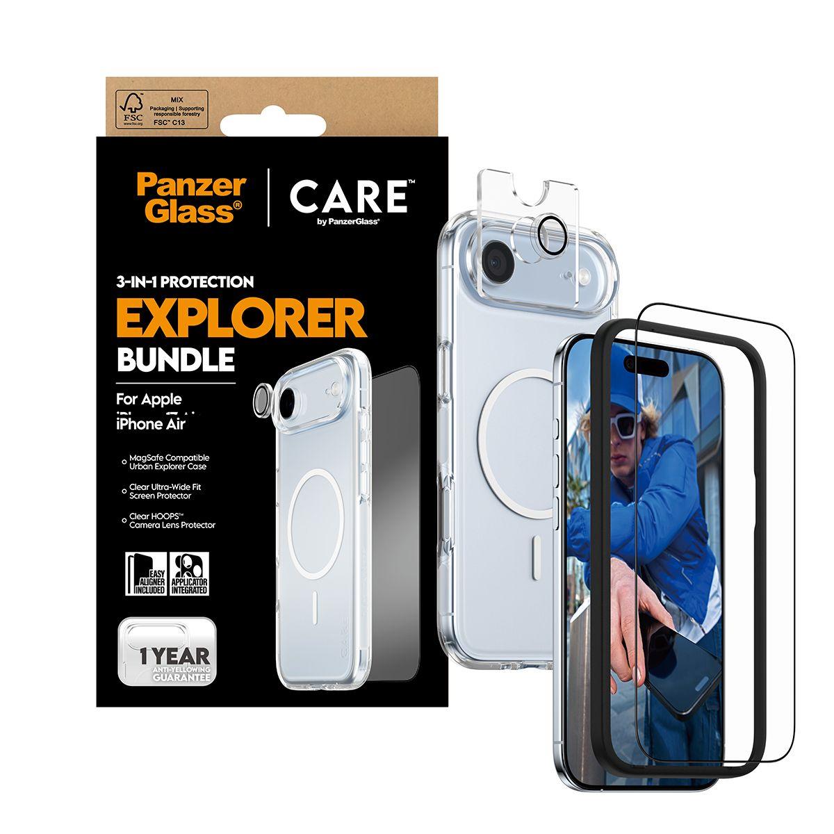 Kit de Proteção 3 em 1 PANZERGLASS CR66372 (Apple - Transparente) — miniatura 5