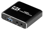 Adaptador de Captura de Vídeo GEMBIRD UHG-4K2-01 (15 m - Windows 10 - Preto), miniatura 4