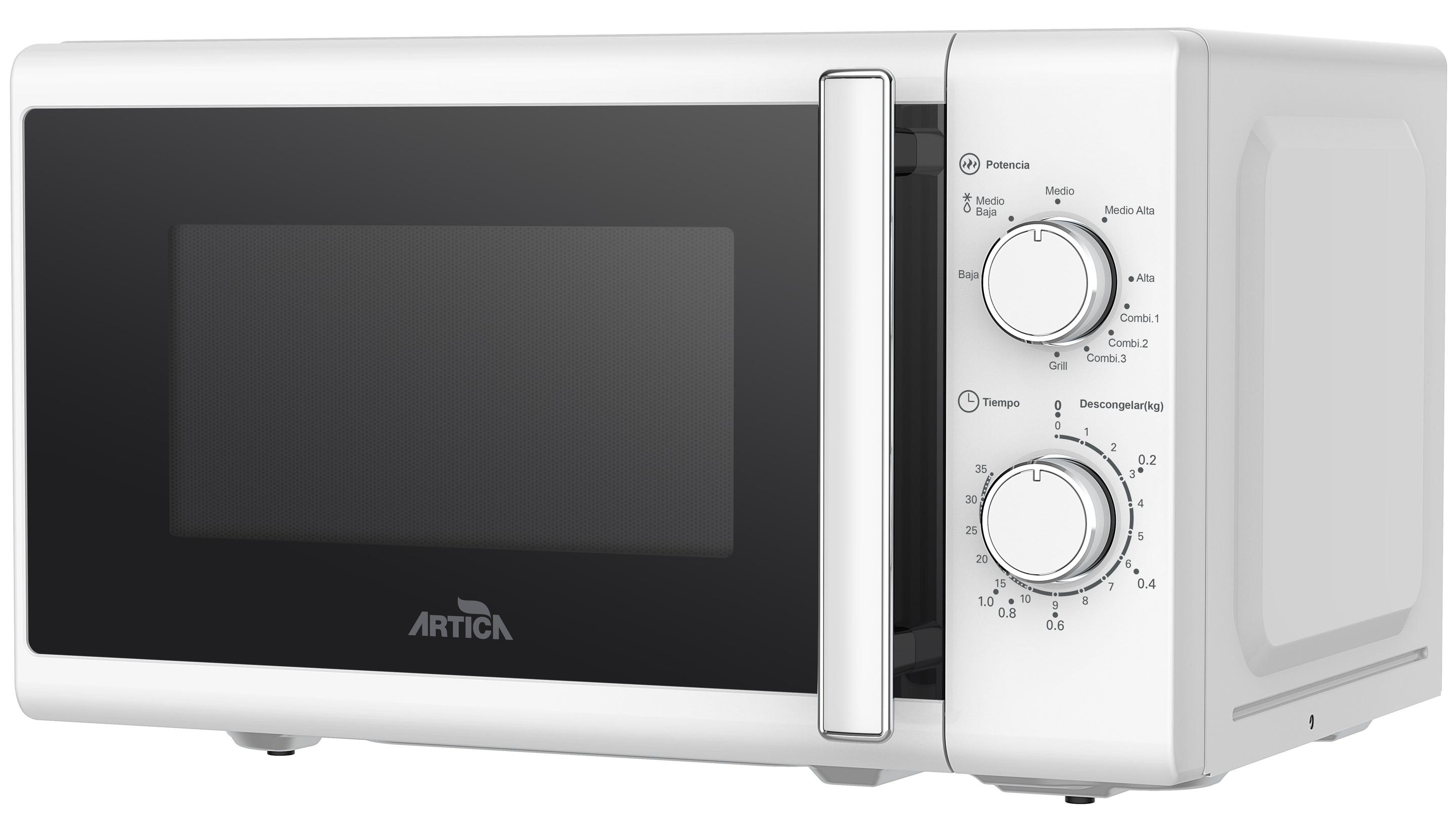 Micro-ondas ARTICA AMW2080WG (20 L - Altura 25,9 cm - Branco)