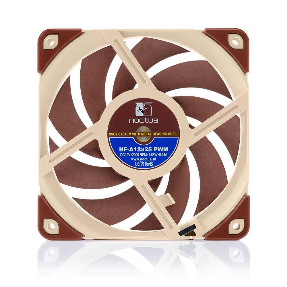 Ventoinha NOCTUA NF-A12x25 PWM (Não suportado - 1,68 W - Castanho), miniatura 3