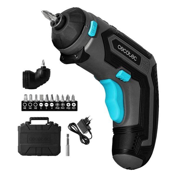Aparafusadora Sem Fios CECOTEC PowerGyro 3500 Angle Set (4 V - Iões de lítio - Preto e Cinzento)