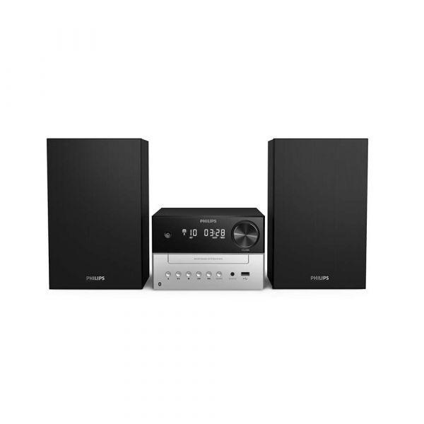 Micro Sistema de Áudio PHILIPS TAM3205M2 (18 W - Sem fios - Preto e Prateado) — miniatura 2