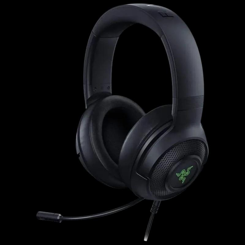 Headset Gaming RAZER Kraken V3 HyperSense (Binaural - Com fios - Circum-aural - Preto)