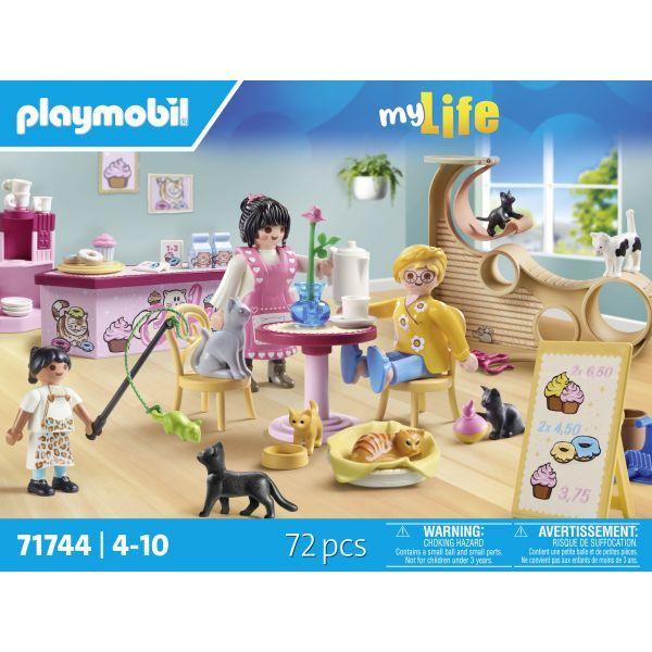 Conjunto de Construção PLAYMOBIL 71744 Cafetaria para Gatos (A partir dos 4 anos - Multicor), miniatura 2