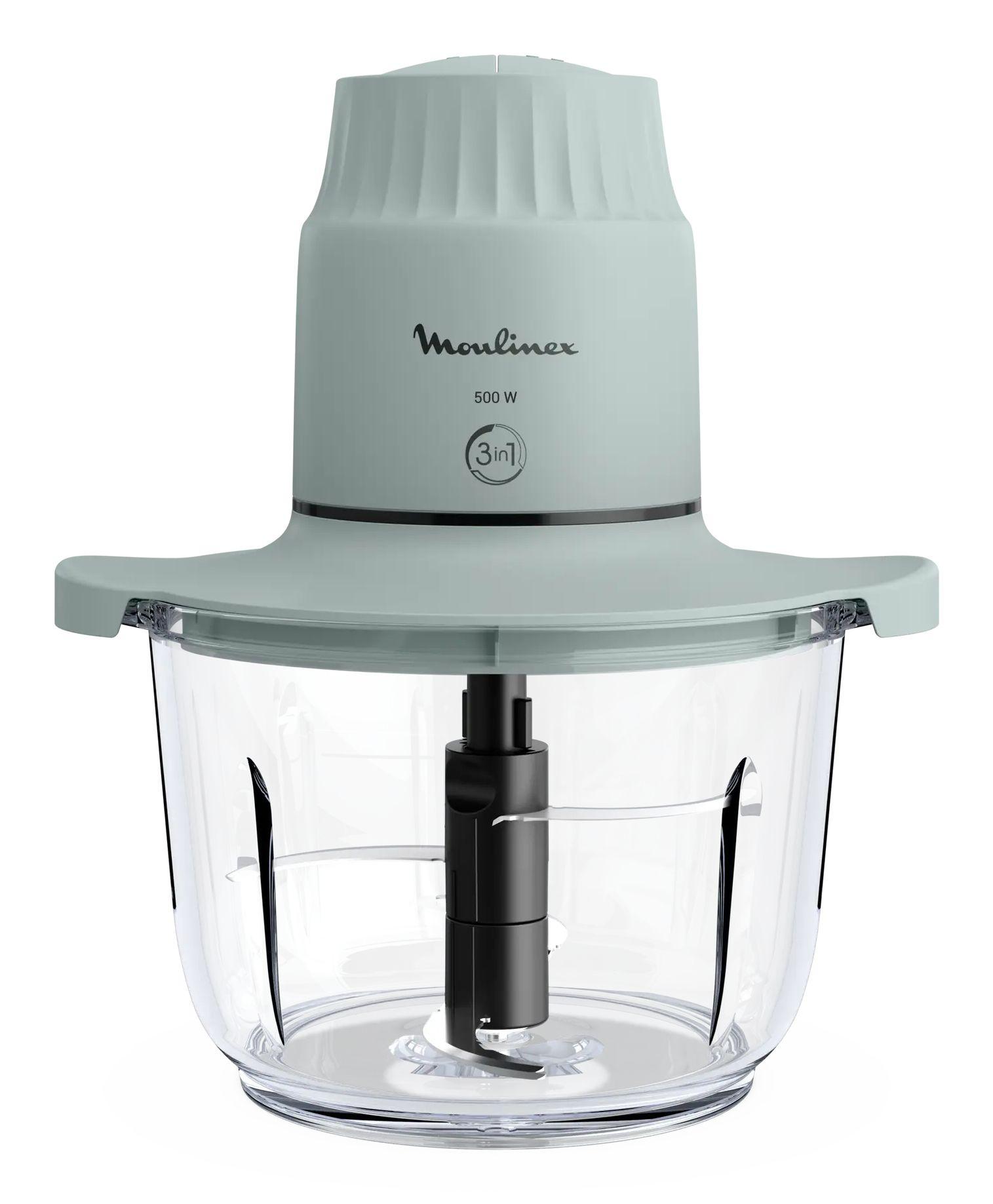Picadora MOULINEX Choppeo DJ603110 (500 W - 1 l - Vidro - Cinzento e Transparente) — miniatura 2