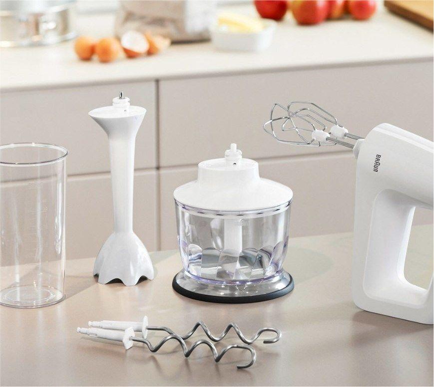 Batedeira Manual BRAUN HM 3135 WH (500 W - 0,6 l - Branco e Cinzento) — miniatura 10