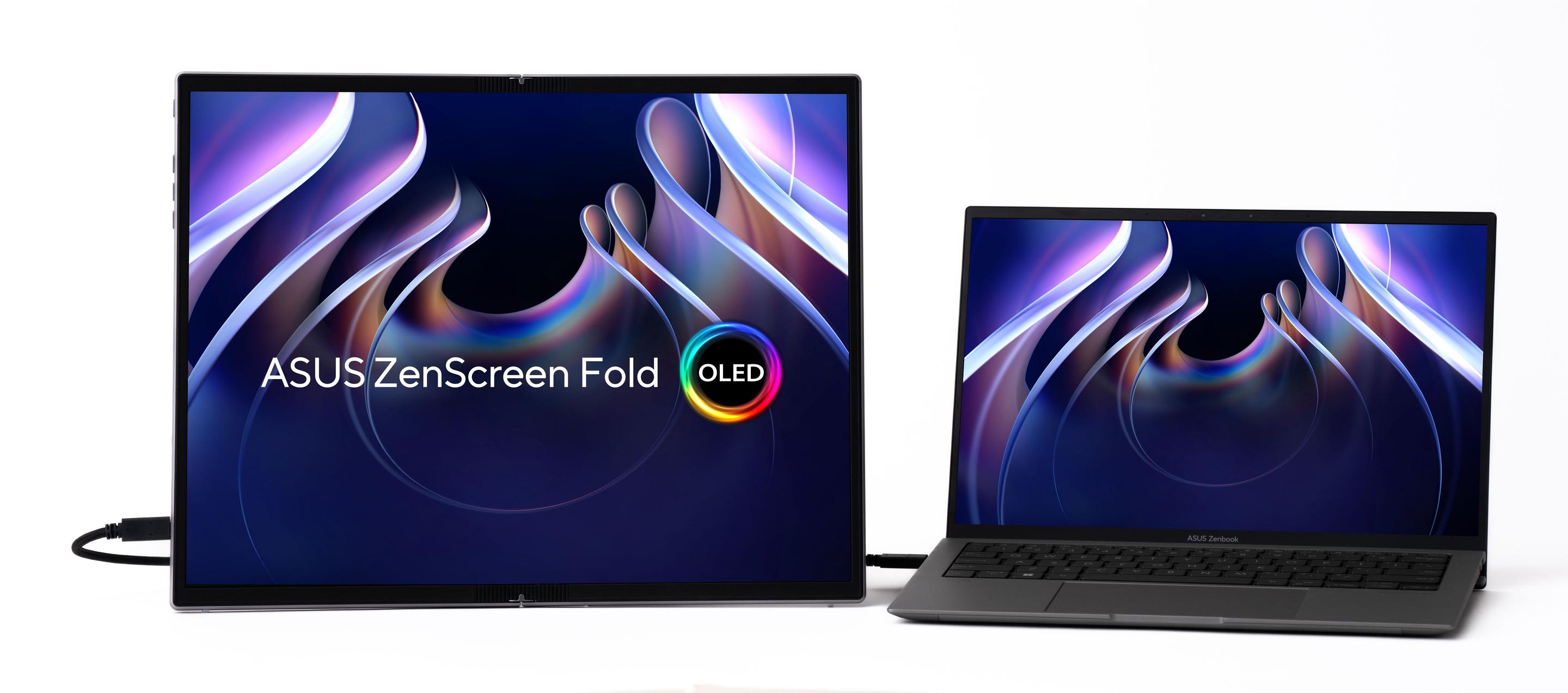 Monitor ASUS ZenScreen Fold OLED MQ17QH (17,3" - OLED - 60 Hz - Prateado) — miniatura 2