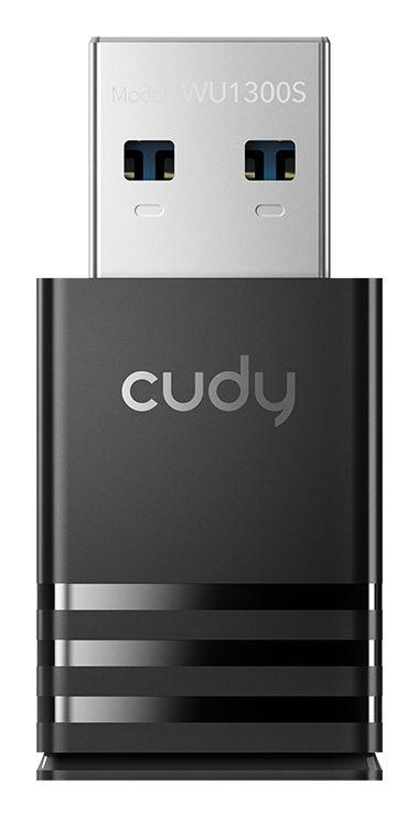 Adaptador USB Wi-Fi CUDY WU1300S (Wi-Fi 5 - 867 Mbit/s, 400 Mbit/s - Dual-band - Preto), miniatura 3