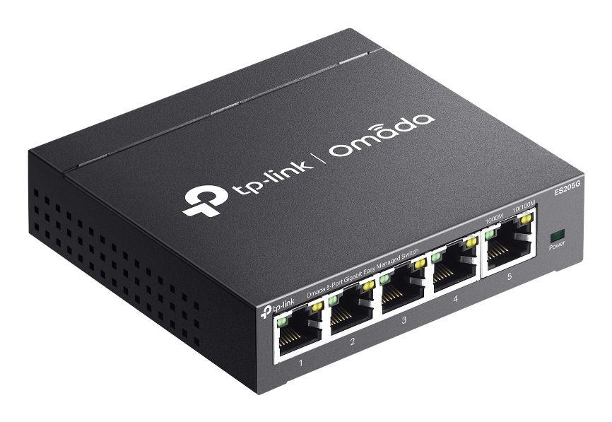 Switch Gerido TP-LINK Omada ES205G (Gigabit Ethernet - 4 MB - 10 Gbit/s - Preto) — miniatura 3