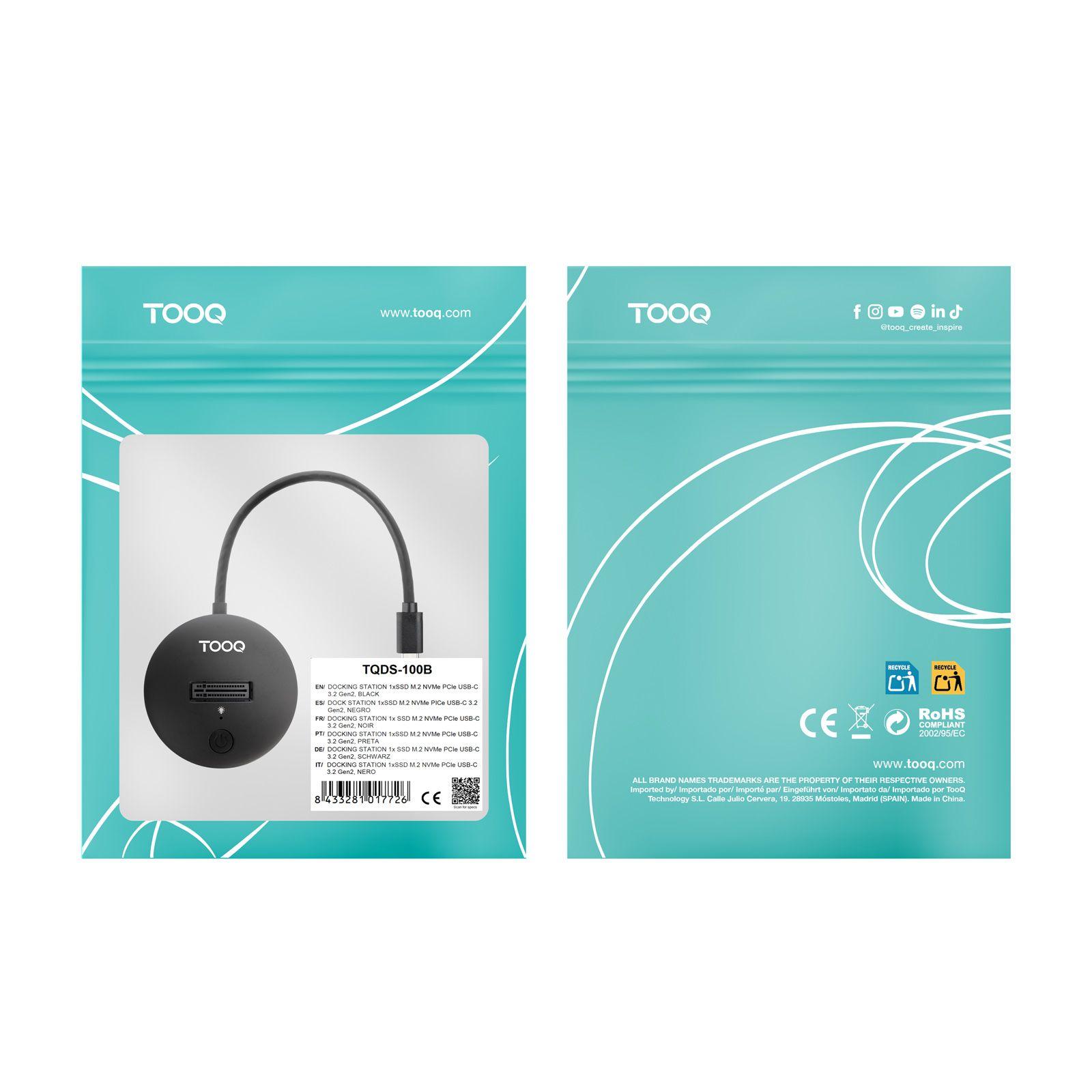 Docking Station para SSD M.2 TOOQ TQDS-100B (8 TB - M.2 " - PCI Express NVMe - Preto) — miniatura 5