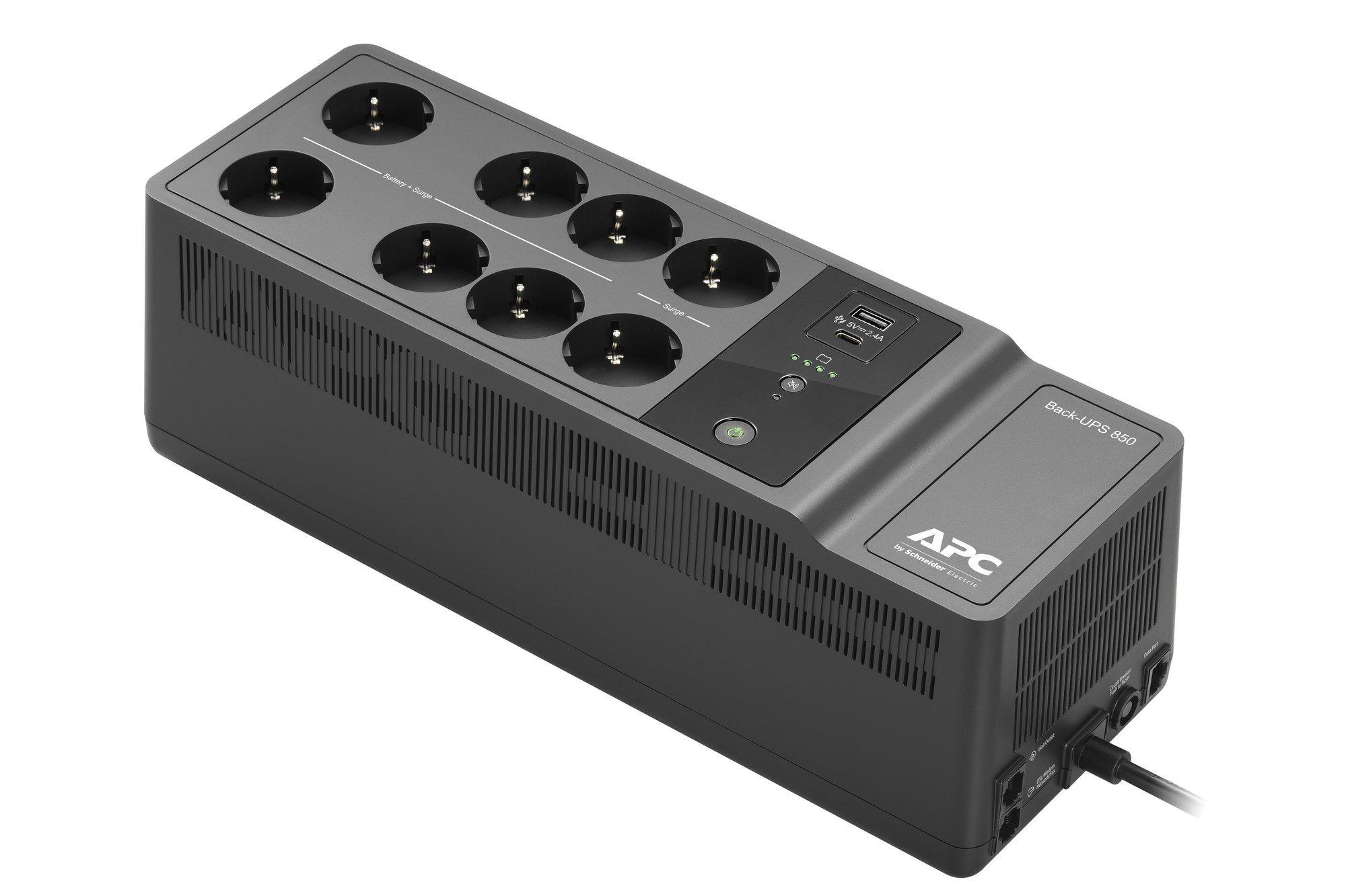 UPS Offline APC BE850G2-GR (2 USB 2.0 - Tipo F - Preto)
