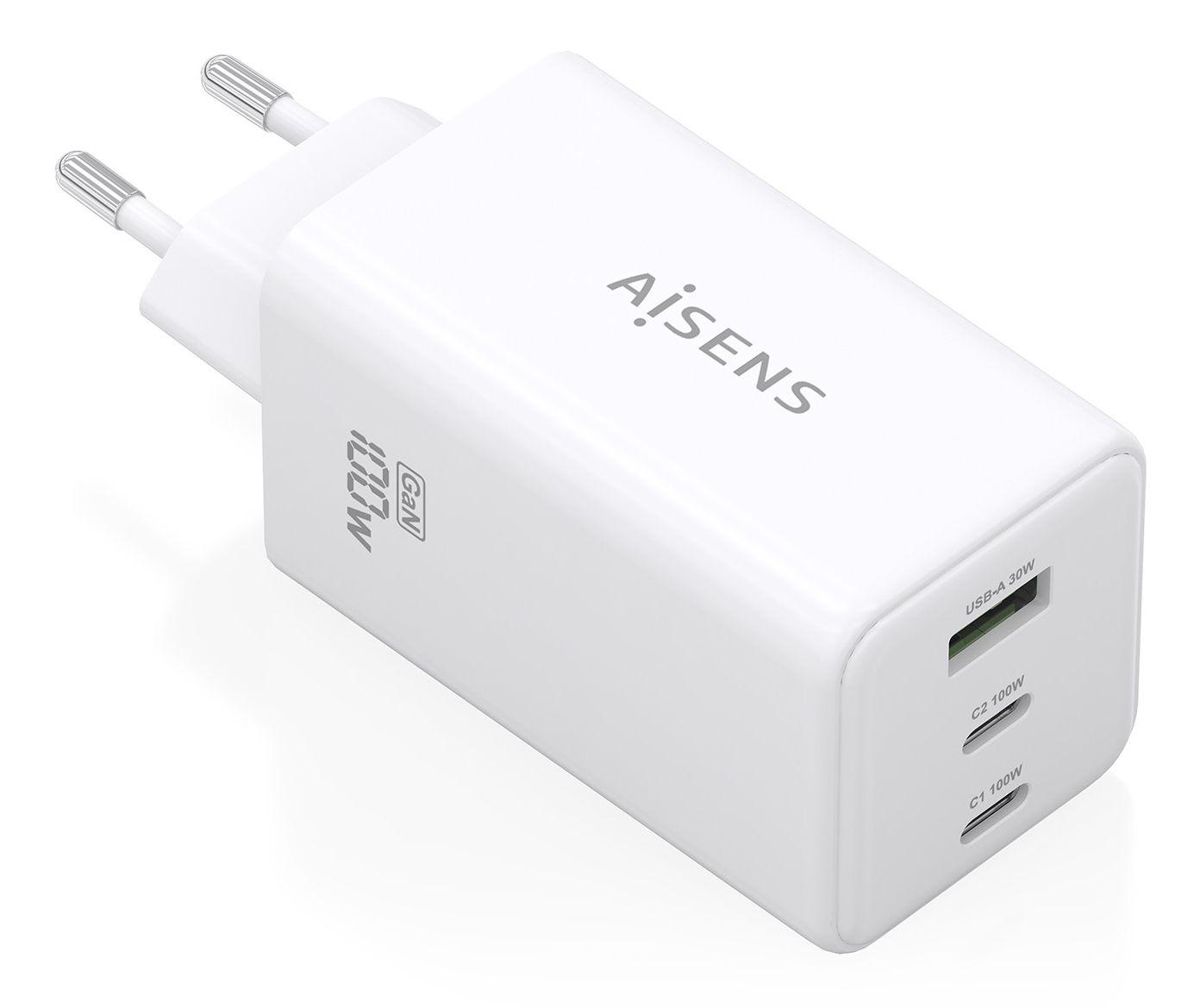 Carregador de Dispositivos Móveis AISENS ASCH-100W3P051-W (100 W - Branco)