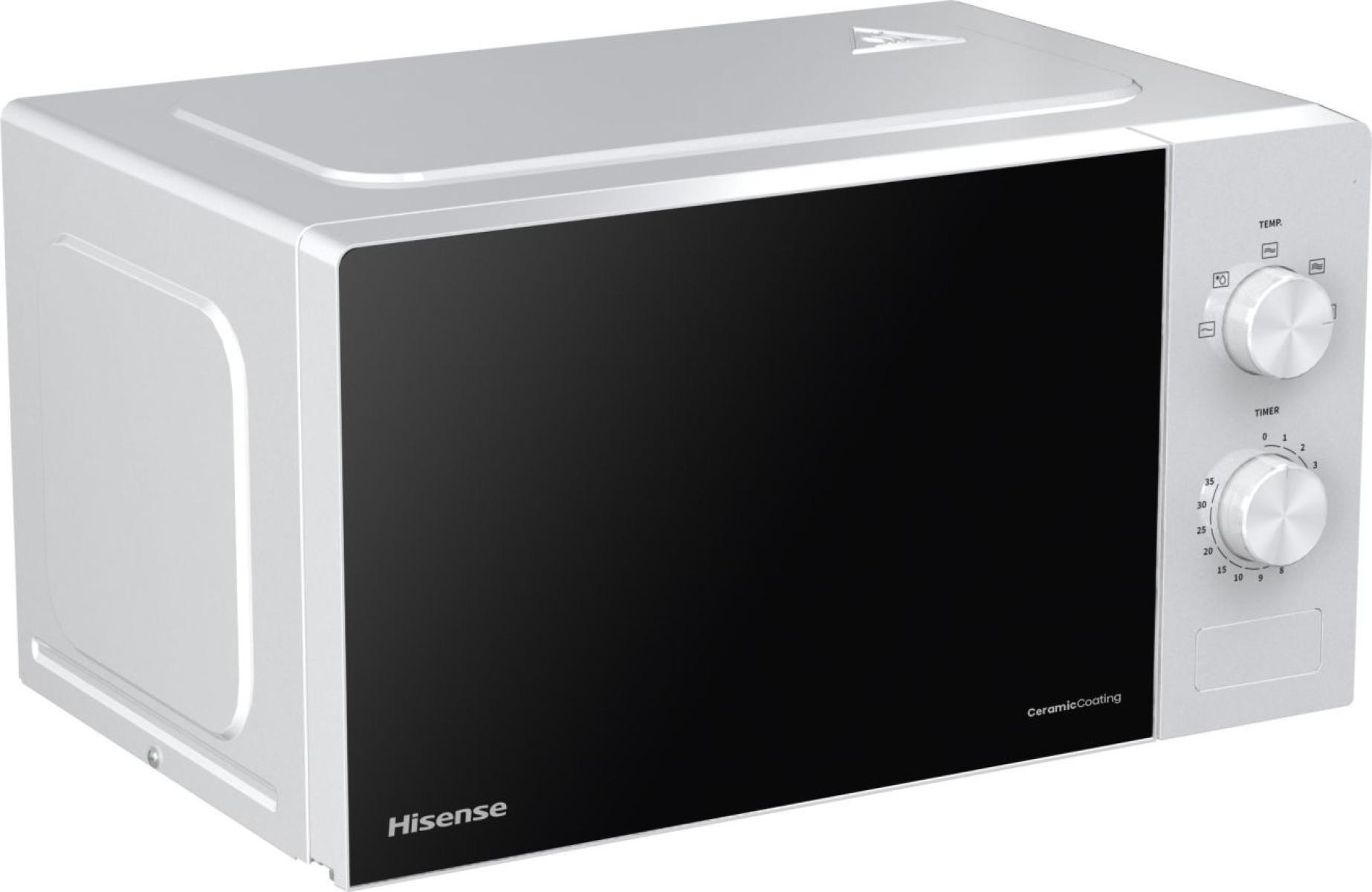 Micro-ondas Independente HISENSE H20MOWP1 (700 W - 20 l - Botões, rotativo - Branco) — miniatura 3