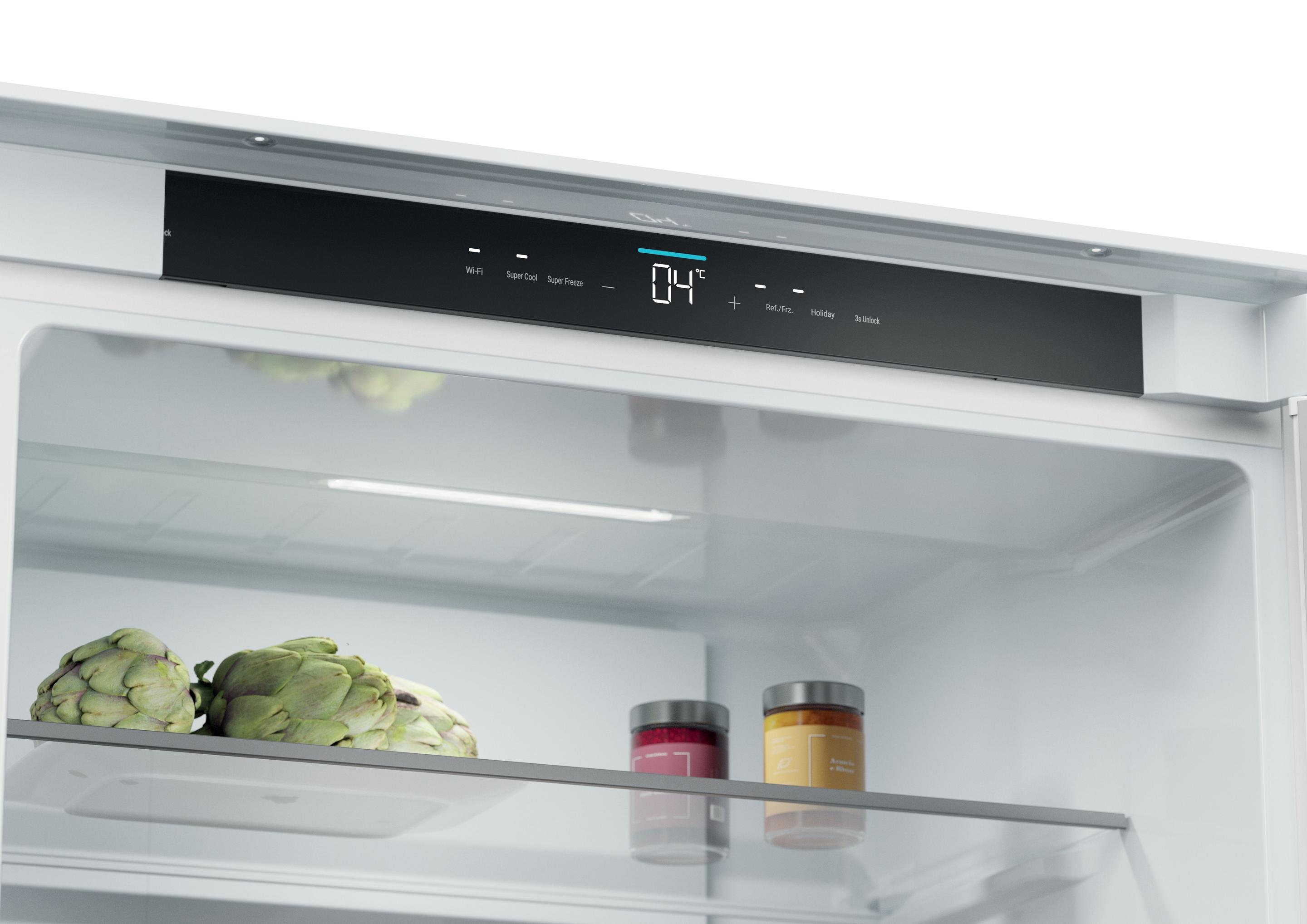 Frigorífico Combinado Encastre HAIER ID Titanium 2 HBQW5719E (382 l - hOn - 193,5x69x55 cm - Branco), miniatura 4