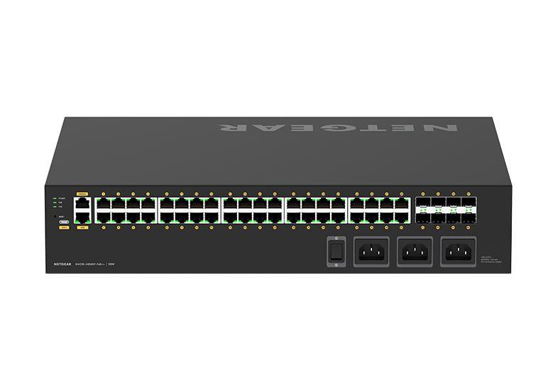 Switch Gerido NETGEAR AV Line M4250-40G8XF-PoE++ GSM4248UX-100EUS (Gigabit Ethernet - 240 Gbit/s - PoE ativo - Preto), miniatura 4