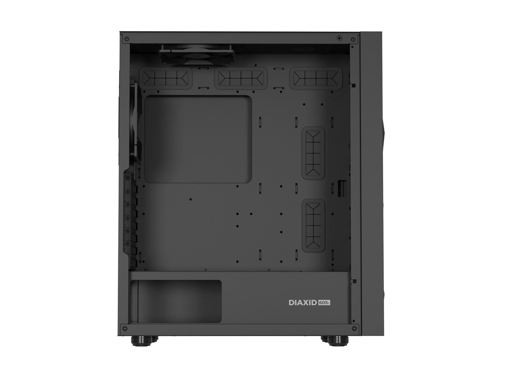 Caixa de Computador GENESIS Diaxid 605F (ATX, Micro ATX, Mini-ATX - Midi Tower - ABS, Aço, Vidro temperado - Preto) — miniatura 10