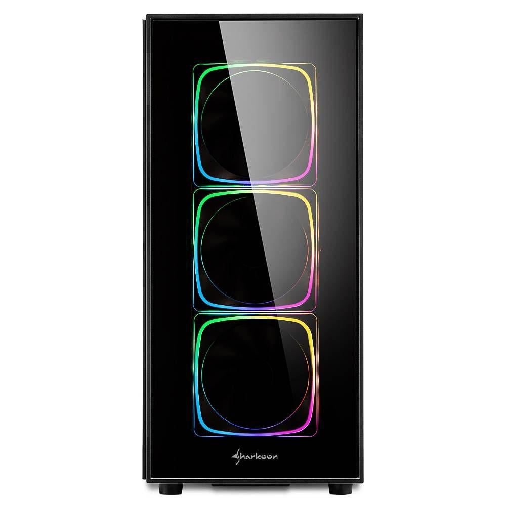 Caixa ATX SHARKOON TG6 RGB (ATX, Micro ATX, Mini-ITX - Midi Tower - Mini-ITX, ATX - Preto) — miniatura 2