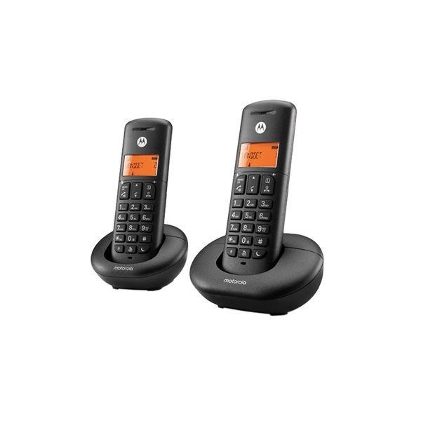 Telefone Fixo Sem Fios MOTOROLA E202 Duo (Preto) — miniatura 2